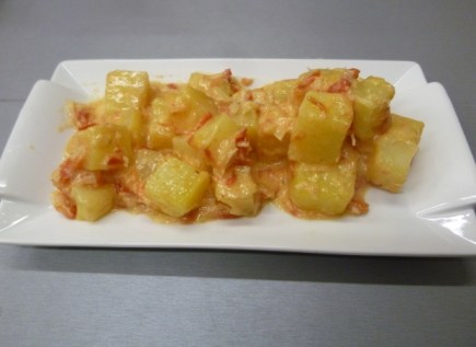 patatas en baño criollo