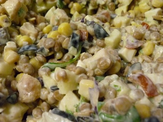 ensalada lentejas y salsa de curry-1