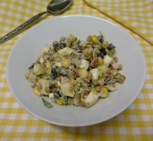 ensalada lentejas y salsa de curry-3