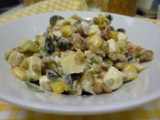 ensalada lentejas y salsa yogur-2